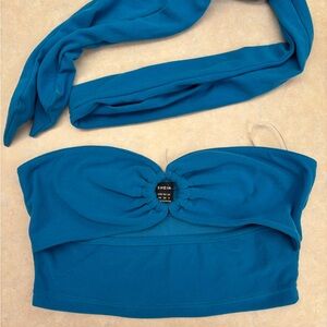 blue shein top